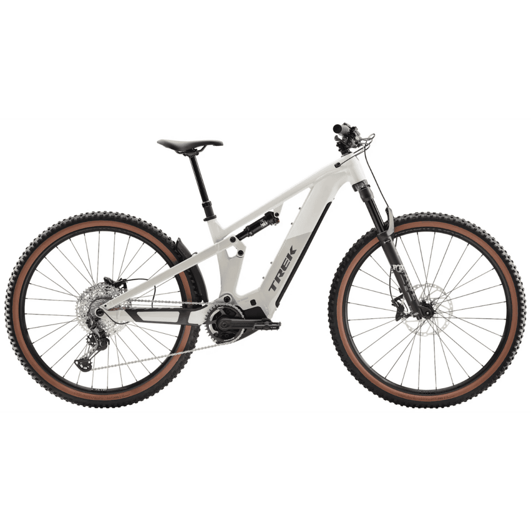 Trek Powerfly FS+ 6 Gen 4 era white/buff beige